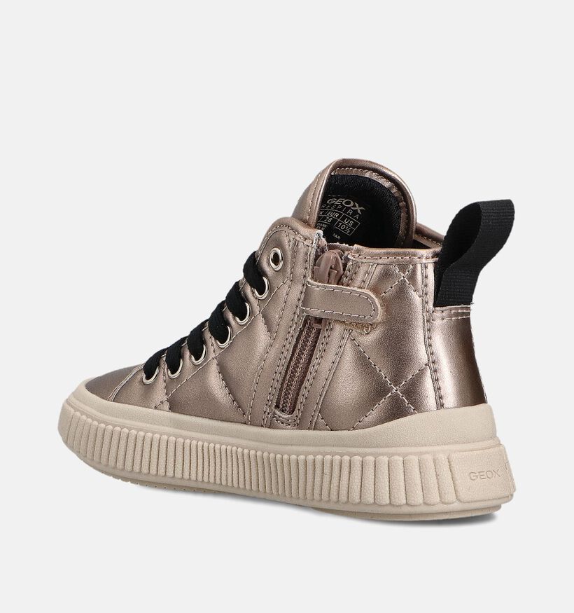 Geox Laquinny Hoge Gouden Sneakers voor meisjes (361921) - geschikt voor steunzolen