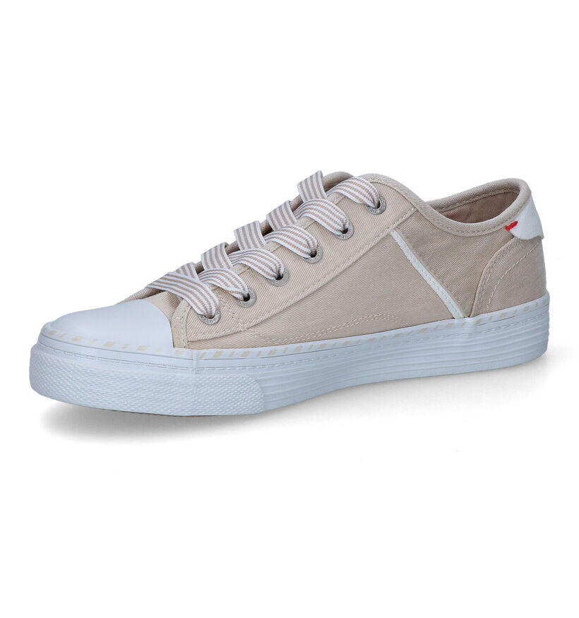 Mustang Baskets en Beige en simili cuir (305313)