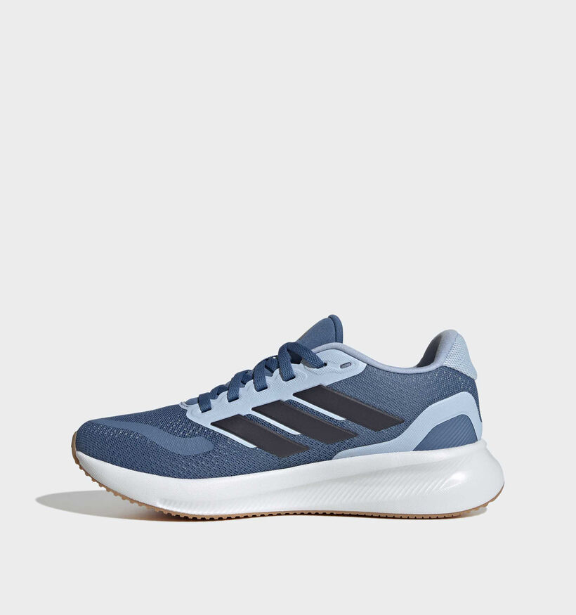 adidas Runfalcon 5 Baskets en Bleu pour filles, gar&ccedil;ons (366862) - pour semelles orthop&eacute;diques