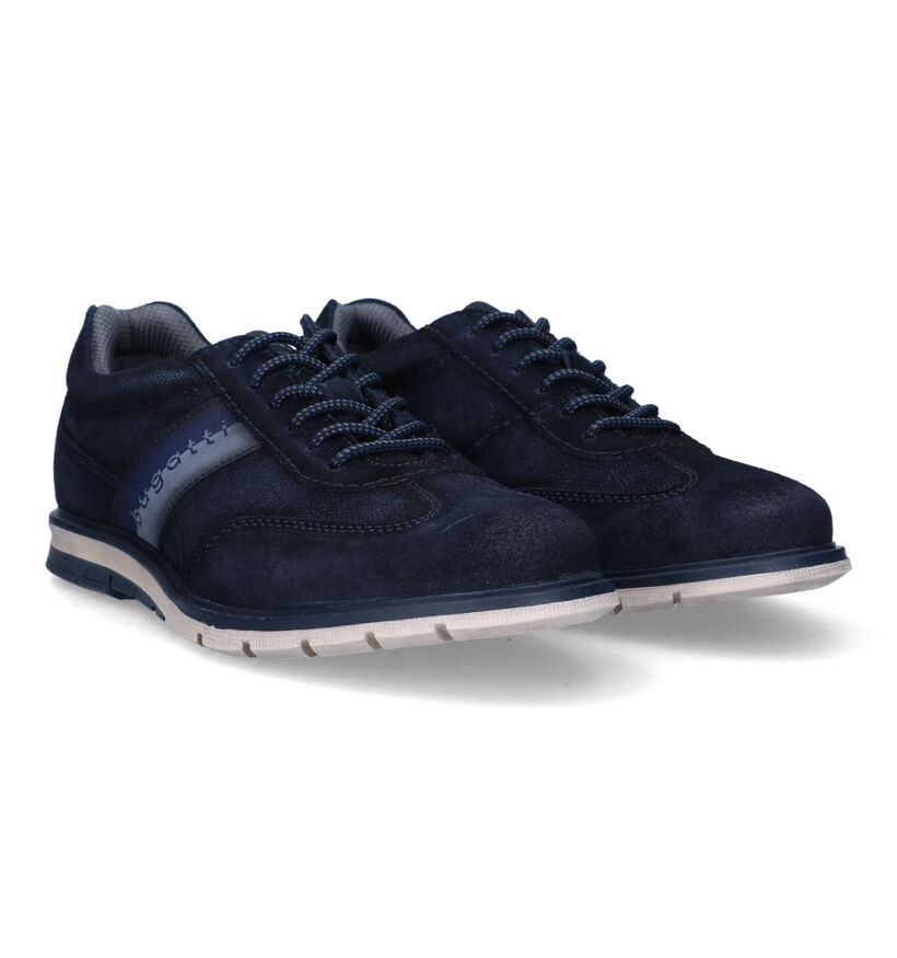 Bugatti Simone Chaussures à lacets en Bleu pour hommes (319249)