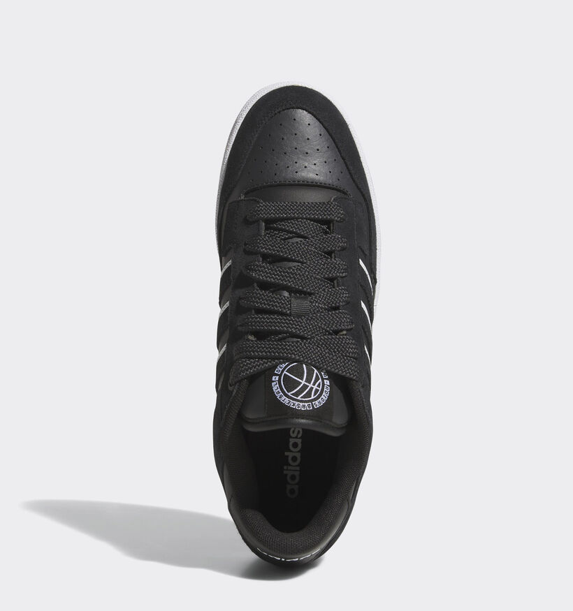 adidas Rapid Court Low Baskets en Noir pour hommes, garçons (350183)