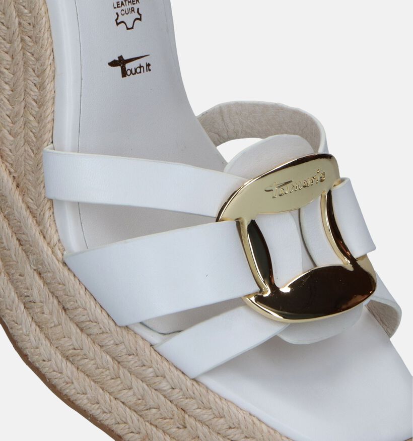 Tamaris Witte Sandalen Met Sleehak voor dames (338317)