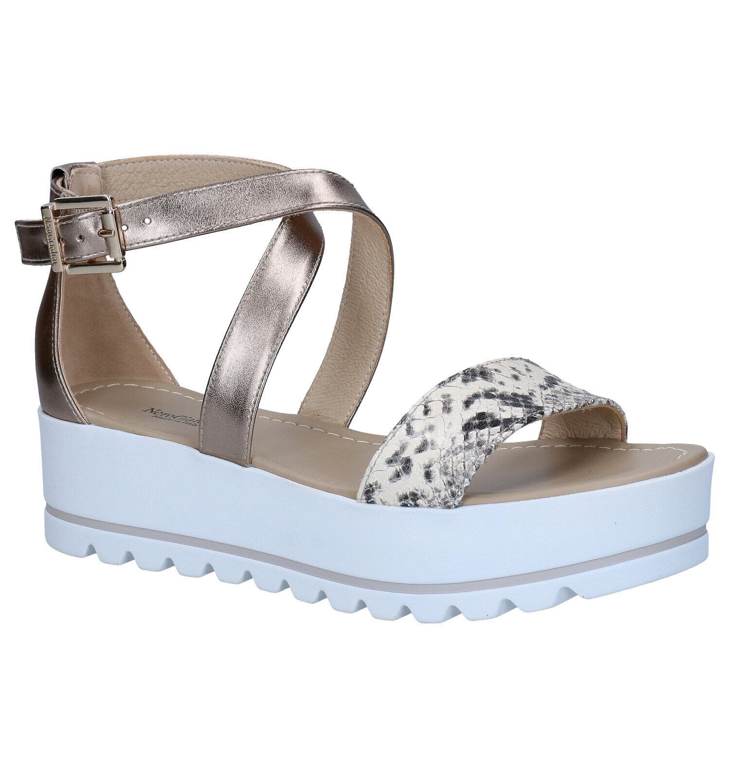 NeroGiardini Sandales compensees en Bronze Femmes Sandales en ligne sur TORFS.BE