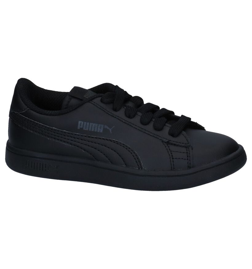 Zwarte Sneakers Puma Smash v2 in kunstleer (252637)