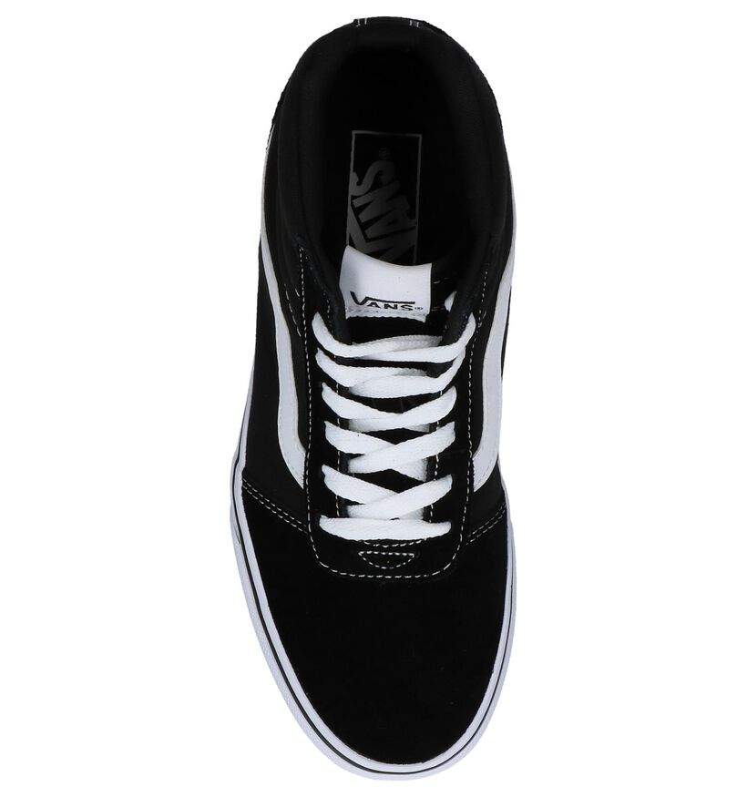 Vans Ward Hi Zwarte Sneakers in leer (277706)