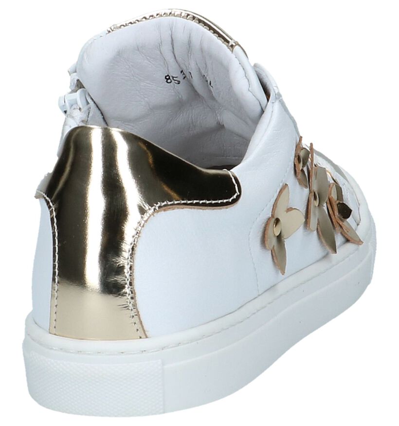 Witte Sneakers Hampton Bays met Laké Bloemen in lakleer (213233)