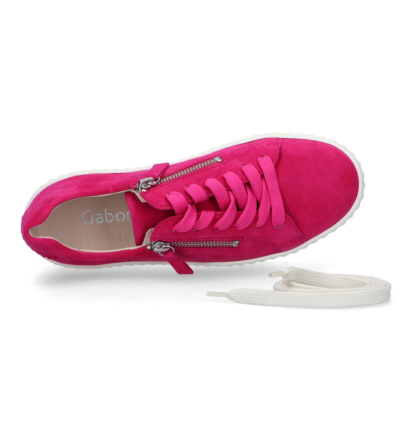 Gabor Best Fitting Fuchsia Sneakers voor dames (323132) - geschikt voor steunzolen