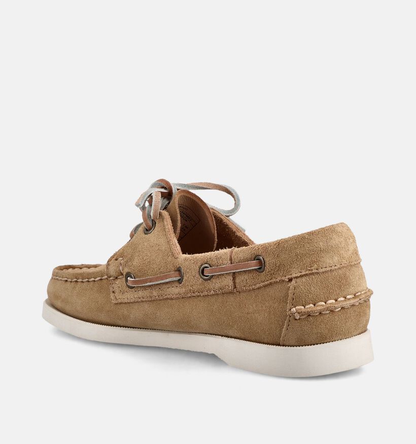 Sebago Portland Flesh Out Lichtbruine Bootschoenen voor dames (370232)