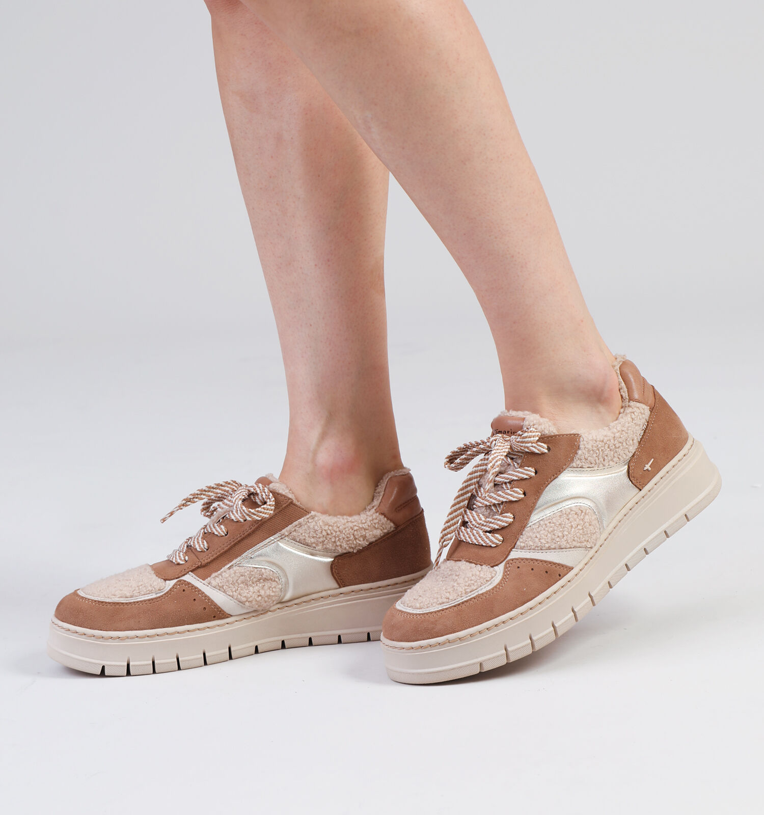 Tamaris Camel Platform sneakers Dames Sneakers Online op TORFS.BE