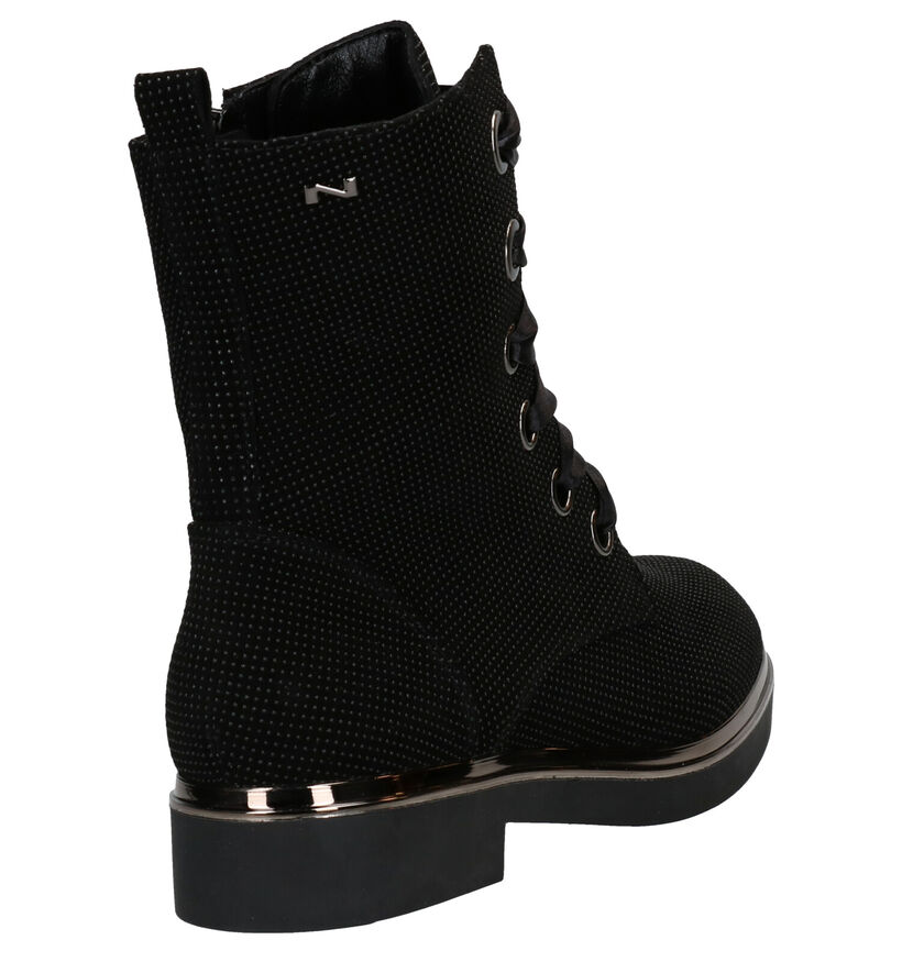 Nathan-Baume Zwarte Bottines in daim (283266)