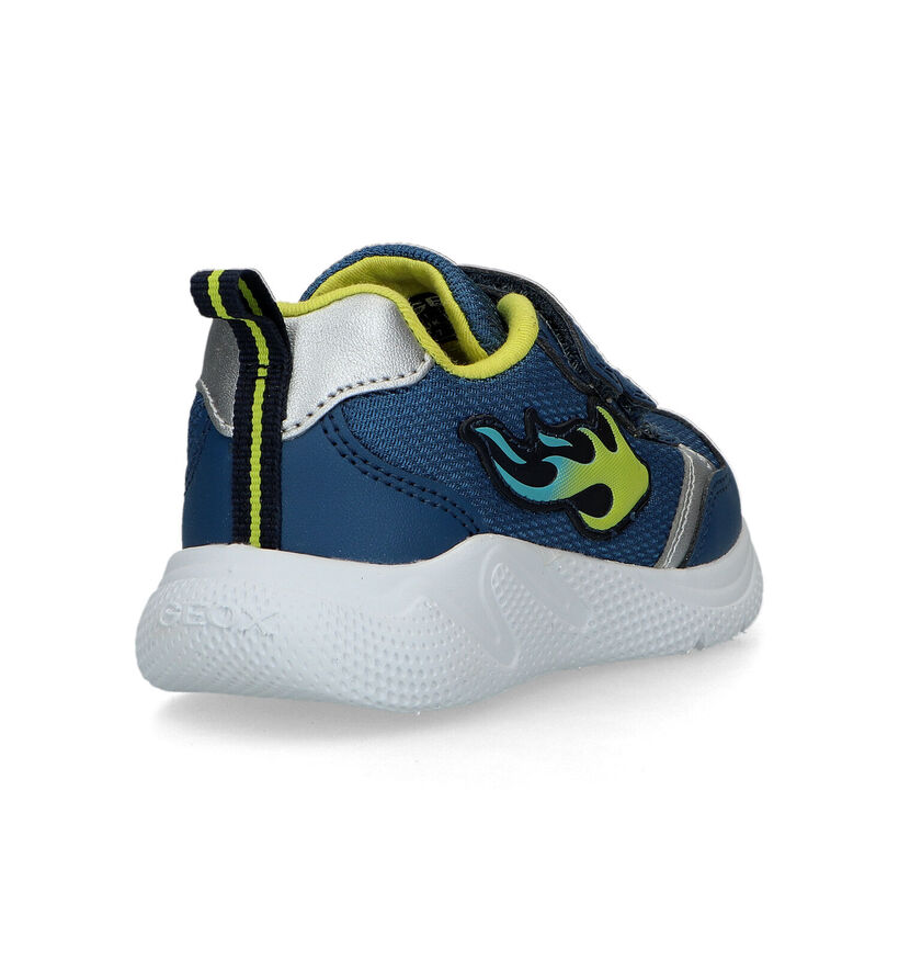 Geox Sprintye Baskets en Bleu pour garçons (321551) - pour semelles orthopédiques
