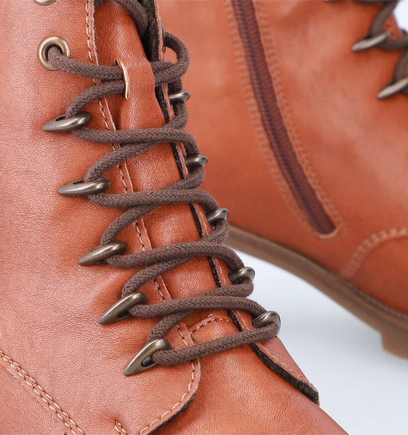 Rieker Bottines à lacets en Cognac pour femmes (347438)