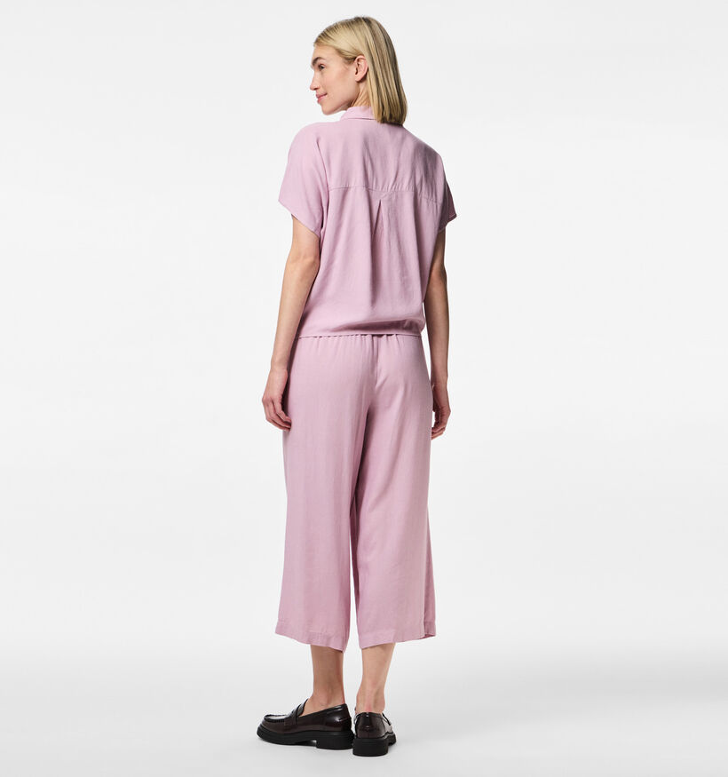 Pieces Pia Tie Blouse en Rose pour femmes (367048)