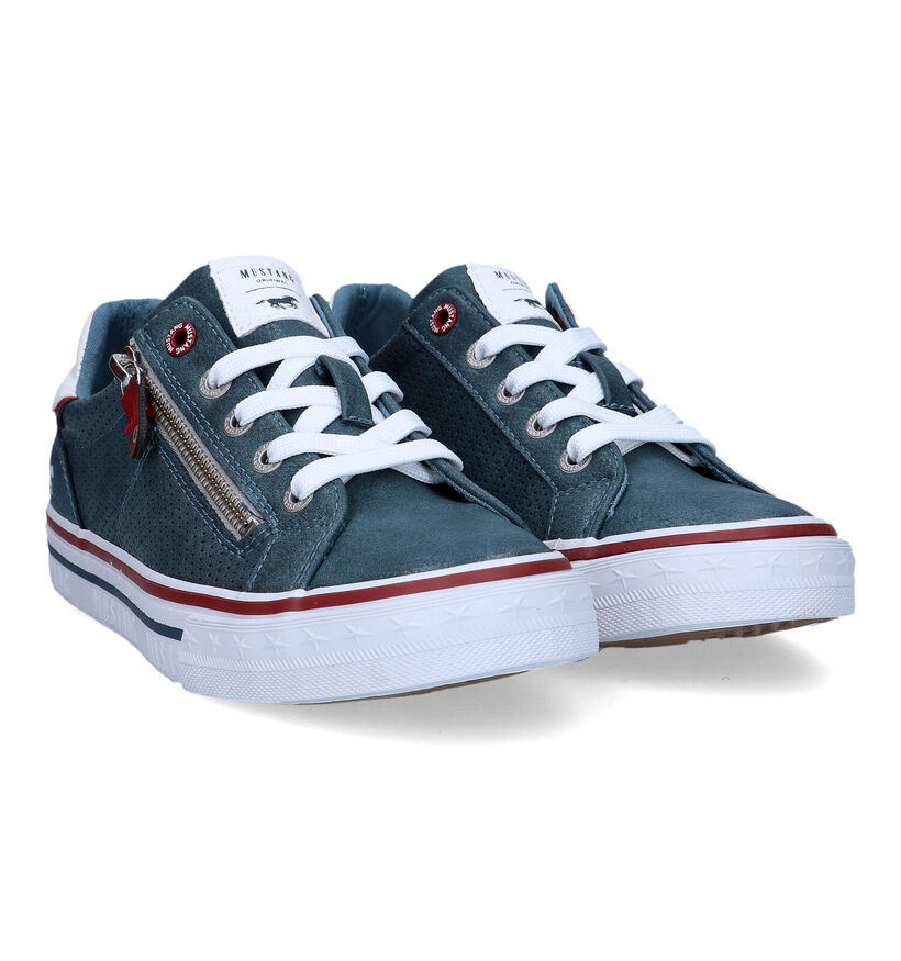 Mustang Blauwe Sneakers voor jongens (320598)