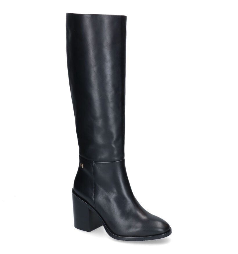 Tommy Hilfiger Flag Stud Zwarte Laarzen in leer (310729)