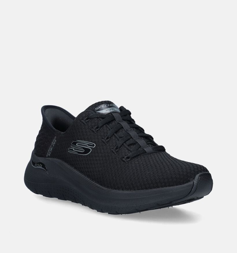 Skechers Arch Fit 2.0 Baskets en Noir pour femmes (343908) - pour semelles orthopédiques