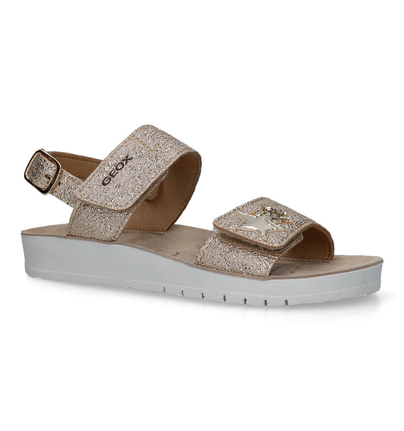 Geox Costarei Sandales en Argent en simili cuir (326607)