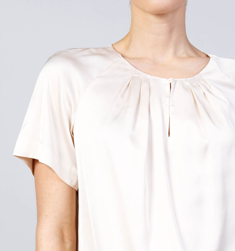 comma Blouse en Beige pour femmes (372183)