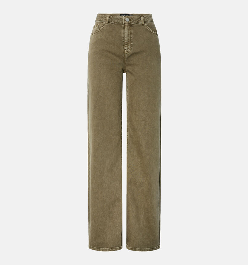 Pieces Straight leg jeans en Vert pour femmes (365853)