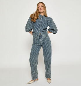 Minus Sienne Bows Jeans en Bleu pour femmes (366698)