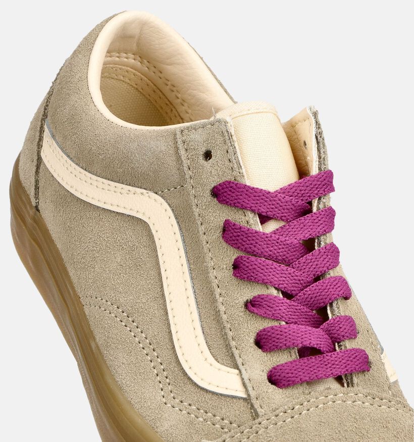Vans Old Skool Baskets basses en Marron/Bordeaux pour femmes (377079)