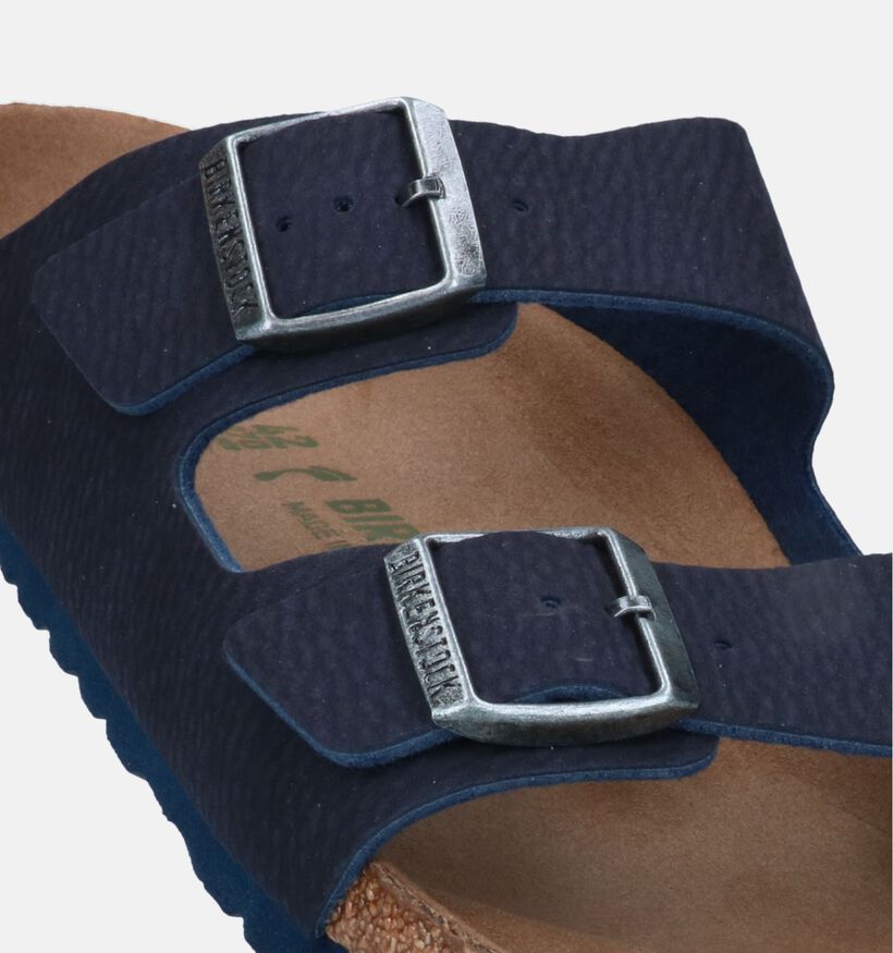 Birkenstock Arizona Vegan Nu-pieds en Bleu pour hommes (322413)