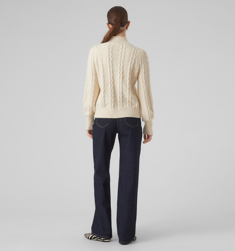 Vero Moda Newelke Pull avec des boutons en Mauve pour femmes (330893)