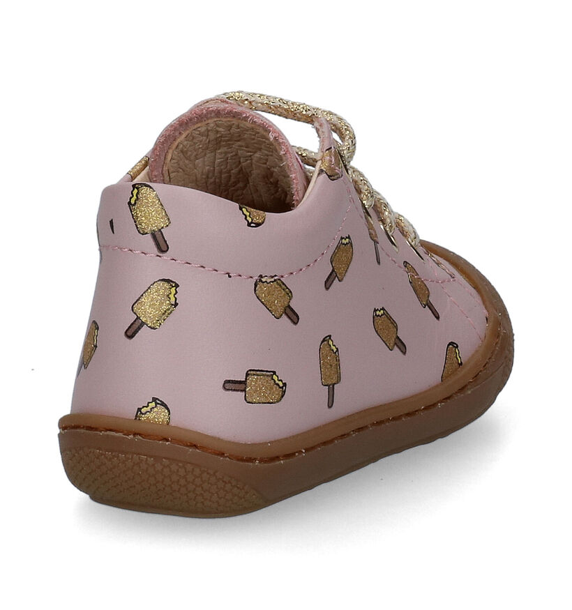 Naturino Cocoon Roze Babyschoenen voor meisjes (316120) - geschikt voor steunzolen