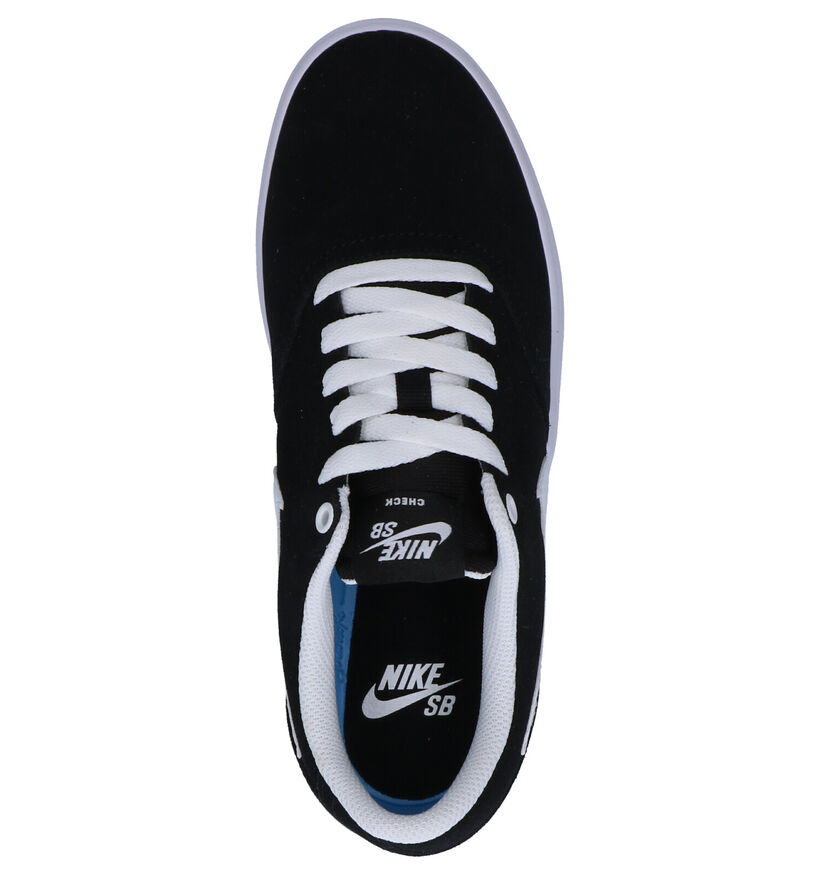 Nike SB Check Solar Sneakers Skate en Noir en daim (266634)