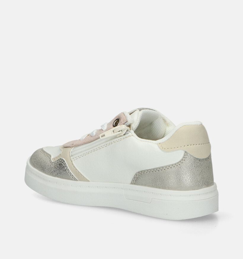 Milo & Mila Baskets basses en Blanc pour filles (338484) - pour semelles orthopédiques