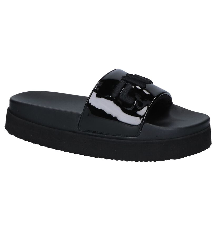 Fila Morro Bay Zeppa Claquettes de piscine en Noir en simili cuir (240845)