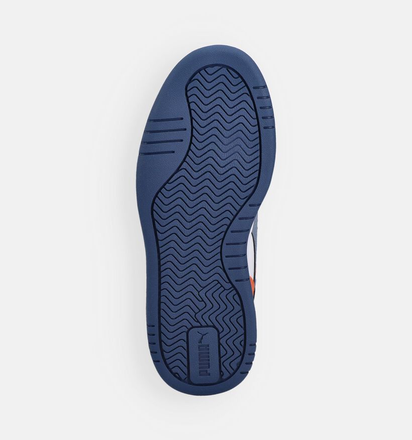 Puma Caven III Block Baskets en Bleu/Blanc pour filles, gar&ccedil;ons (366650) - pour semelles orthop&eacute;diques