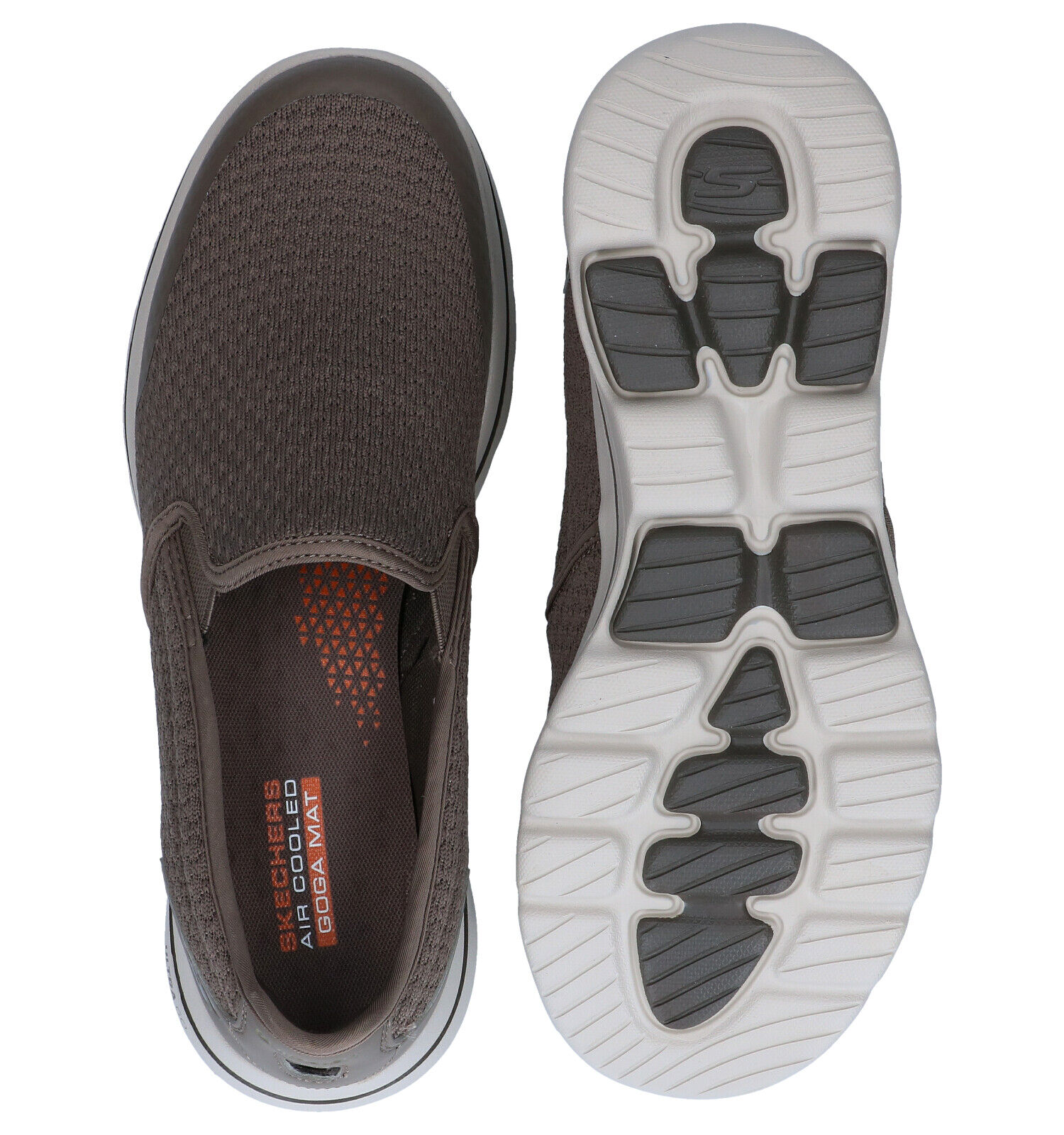 Skechers Go Walk 5 Kaki Slip on Sneakers Heren Sneakers Lage schoenen Online op TORFS.BE