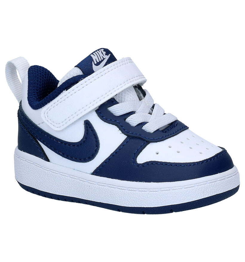 Nike Court Borough Zwarte Sneakers voor jongens, meisjes (302142)