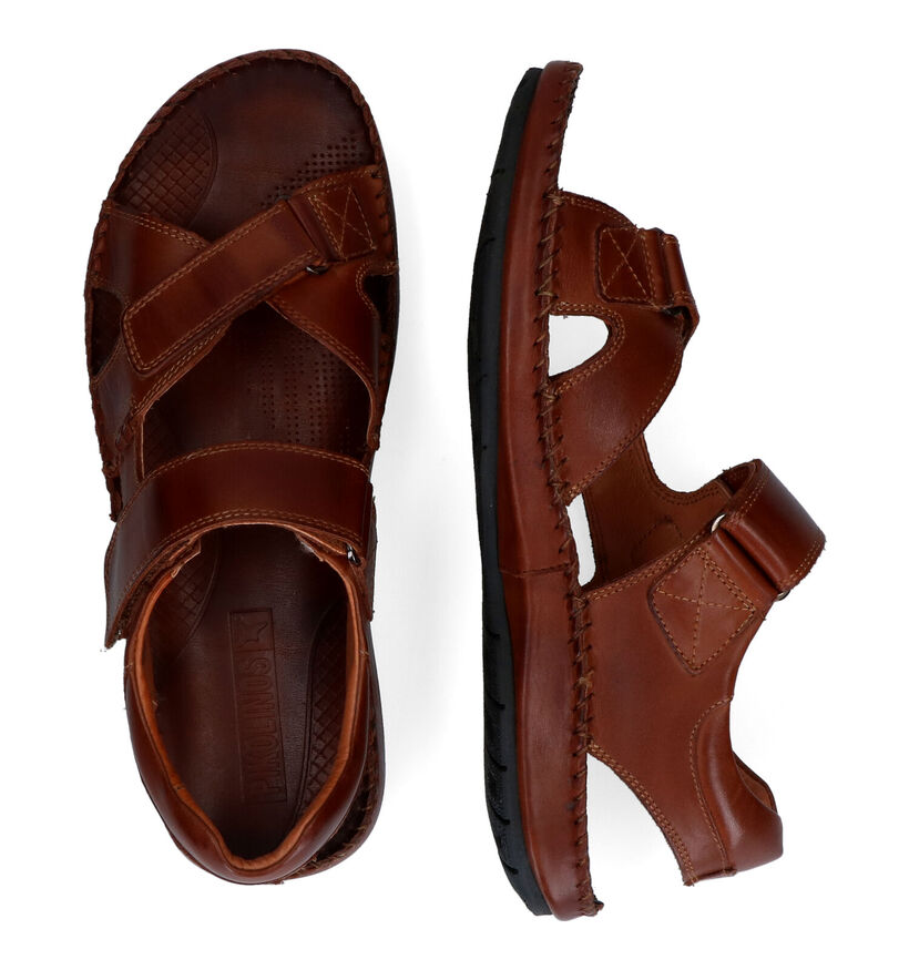 Pikolinos Tarifa Cognac Sandalen in leer (308023)