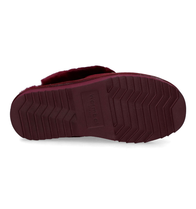 Warmbat Flurry Pantoufles en Bordeaux pour femmes (314440)