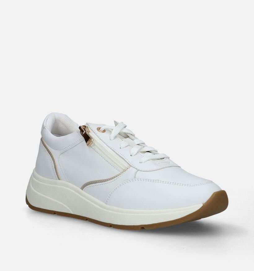 Geox Cristael Witte Sneakers voor dames (335654) - geschikt voor steunzolen