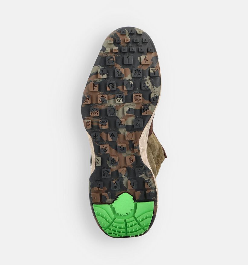 Satorisan Chacrona Premium Bruine/Groene Sneakers voor heren (361963) - geschikt voor steunzolen