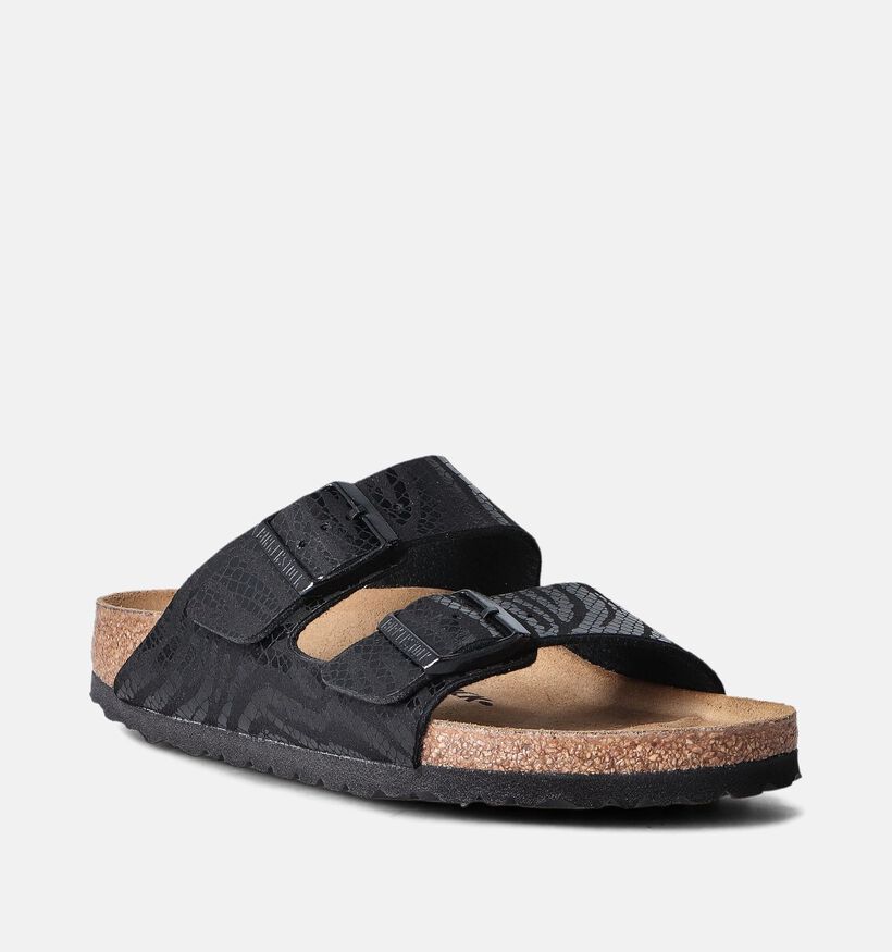 Birkenstock Arizona Synthetik Nu-pieds en Noir pour femmes (350883)