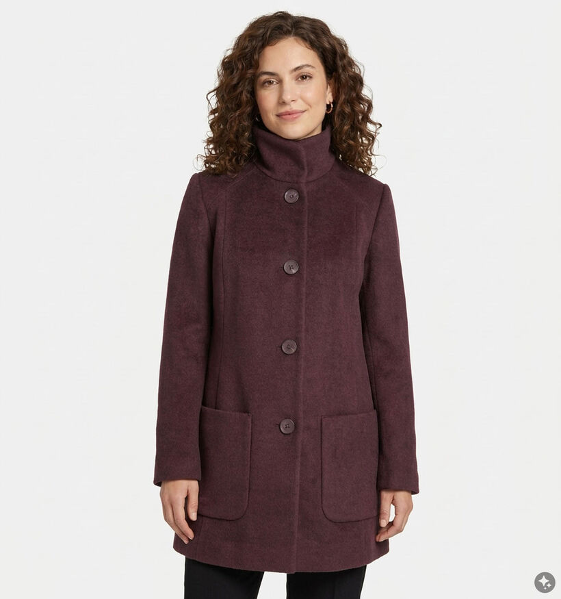 Barbara Lebek Manteau en Bordeaux pour femmes (380683)