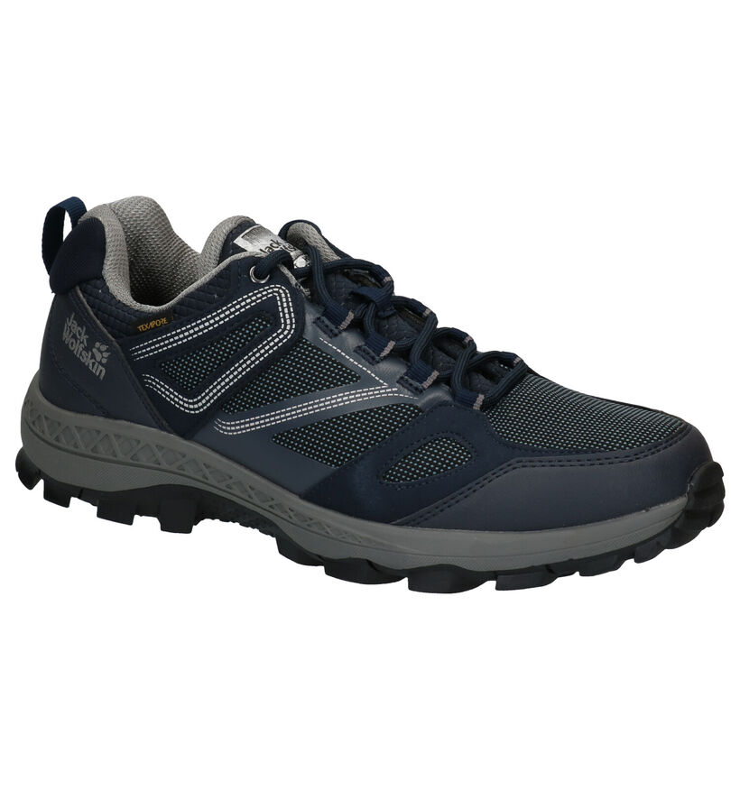 Jack Wolfskin Downhill Texapore Chaussures de marche en Bleu en simili cuir (282920)