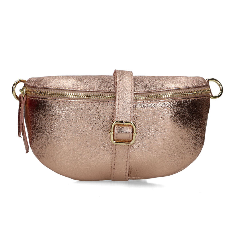 Via Limone Rose Gold Crossbody Heuptas in leer (328703)