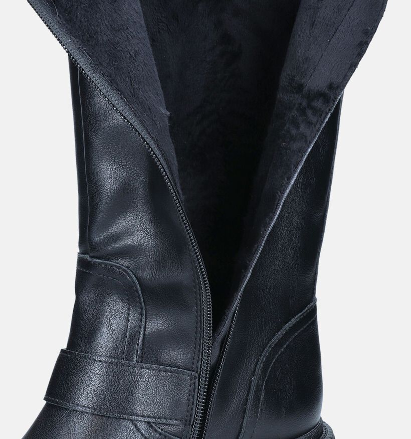 Tamaris Bottes de motard hautes en Noir pour femmes (346613)