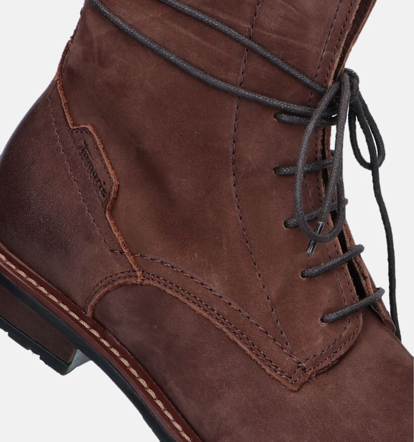 Tamaris Bottines à lacets en Brun foncé pour femmes (344676)