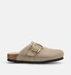 Birkenstock Boston Big Buckle Shearling Bruine Slippers voor dames (376065)