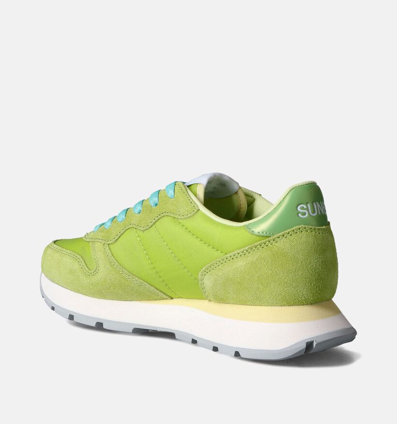 Sun68 Ally Solid Nylon Baskets en Vert pour femmes (351693) - pour semelles orthopédiques
