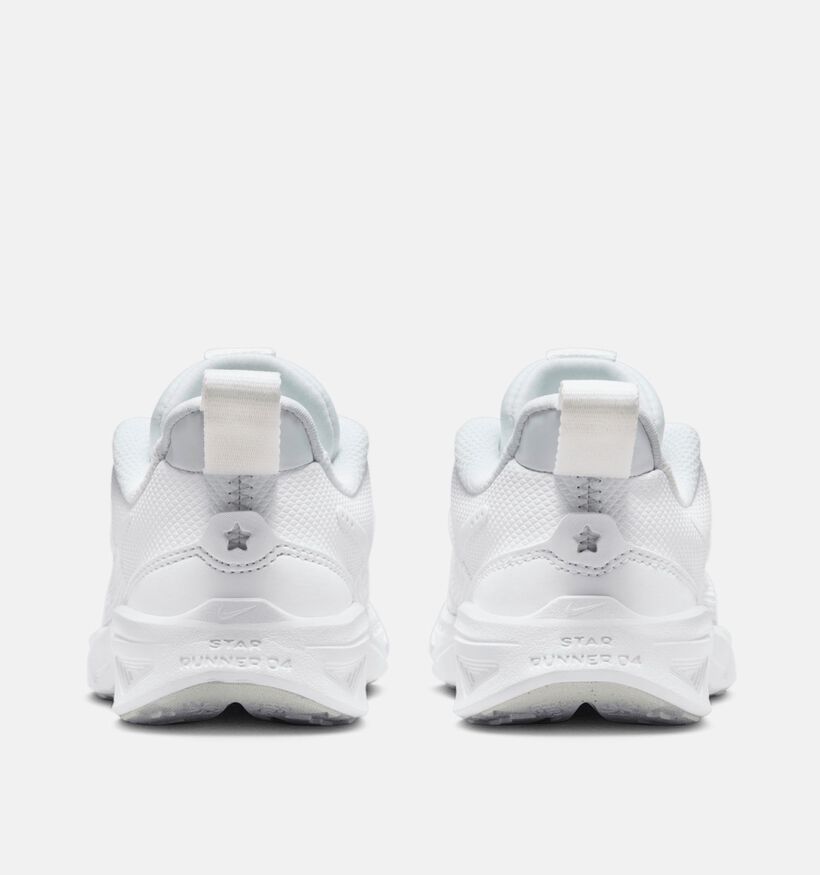 Nike Star Runner 4 Witte Sneakers voor jongens, meisjes (356492) - geschikt voor steunzolen