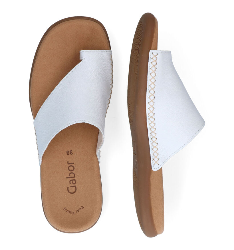 Gabor Best Fitting Nu-pieds en Cognac en cuir (301879)
