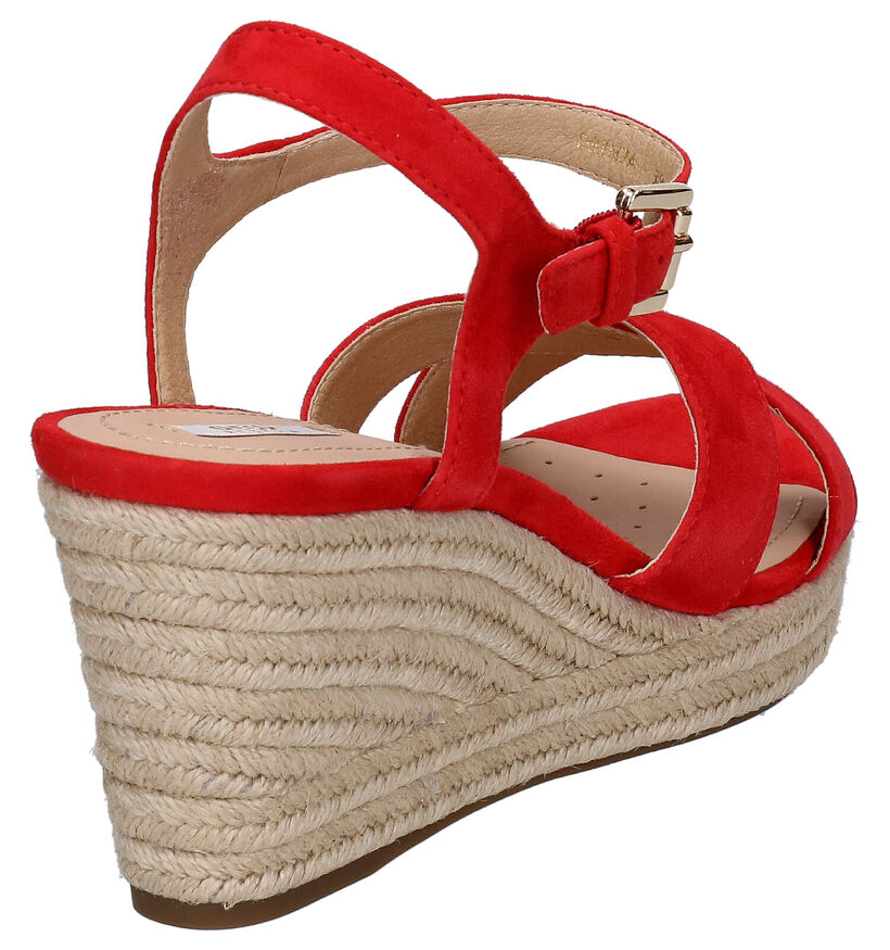Geox Soleil Zwarte Sandalen in leer (285591)