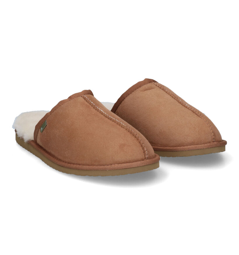 Bullboxer Pantoufles ouvertes en Cognac pour hommes (326085)